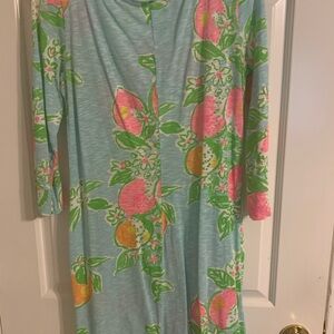 Lilly Pulitzer Blue and Pink Floral Mini Dress
